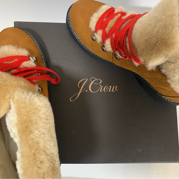 NWT | J. CREW | Nordic Fur Hiking Boots size 9 - Picture 6 of 8